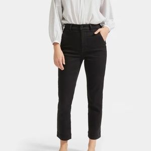 Everlane Slim Leg Crop pant washed black